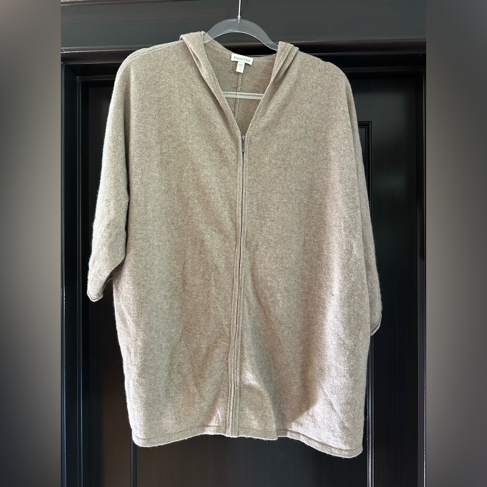 Garnet Hill cashmere zip up